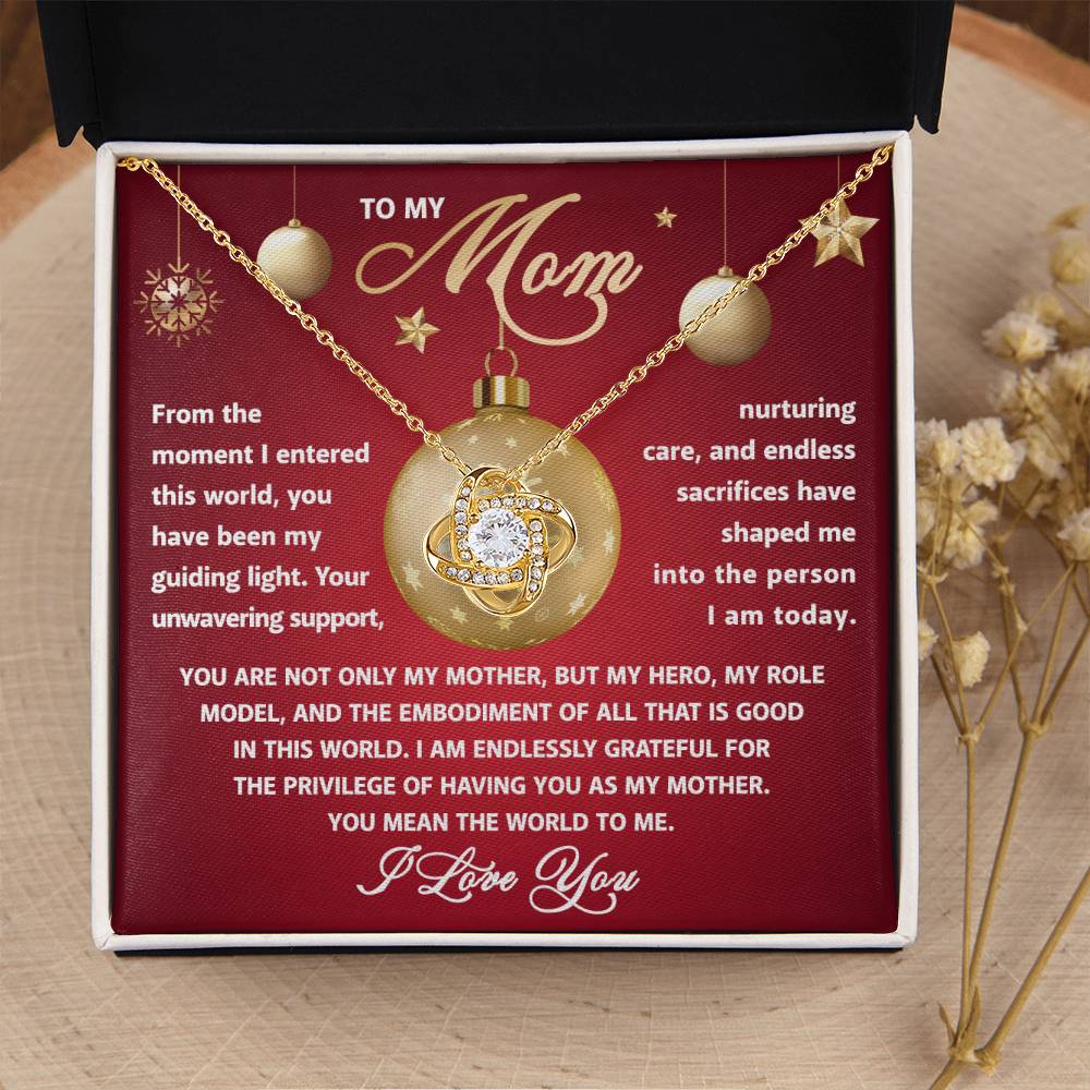 To My Mom - Role Model - Love Knot Necklace