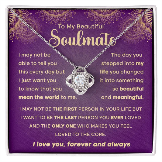 Soulmate - Mean The World - Love Knot Necklace