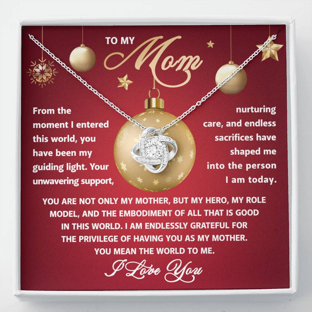 To My Mom - Role Model - Love Knot Necklace