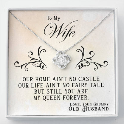 To My Wife My Queen Forever | Love Knot Necklace