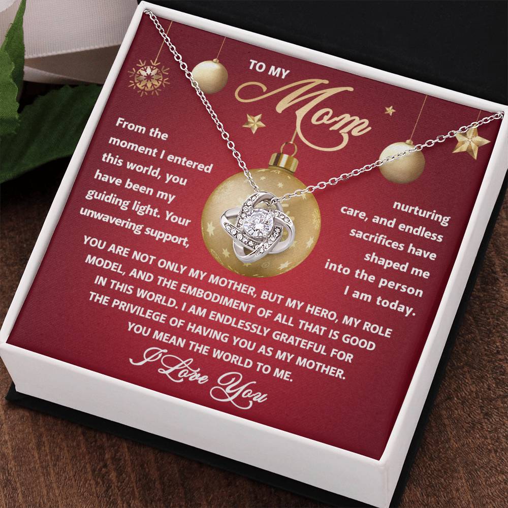 To My Mom - Role Model - Love Knot Necklace