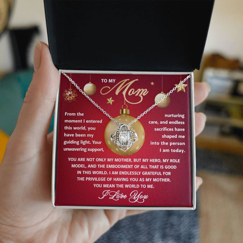 To My Mom - Role Model - Love Knot Necklace