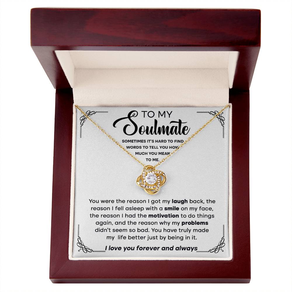 Soulmate - The Reason - Love Knot Necklace