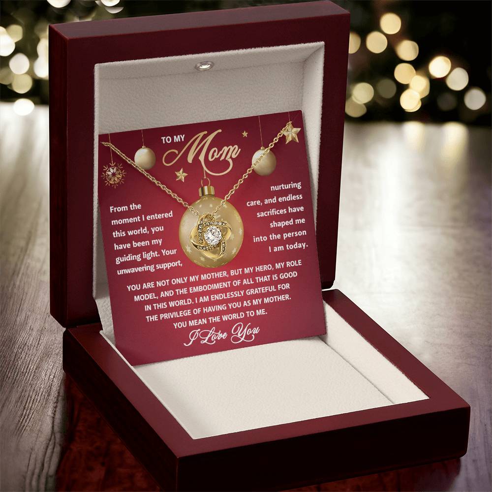 To My Mom - Role Model - Love Knot Necklace