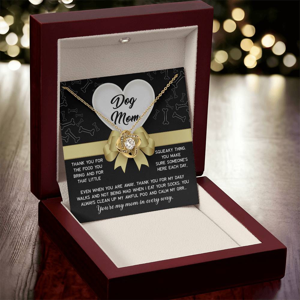 Dog Mom – Love Knot Necklace from Your Furry Best Friend