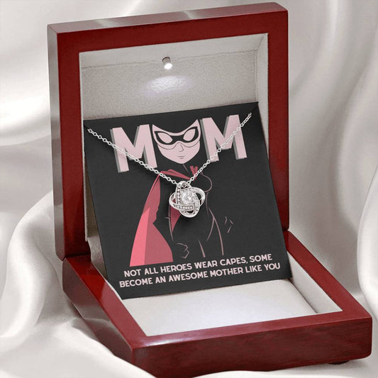 Supermom Love Knot Necklace – Not All Heroes Wear Capes