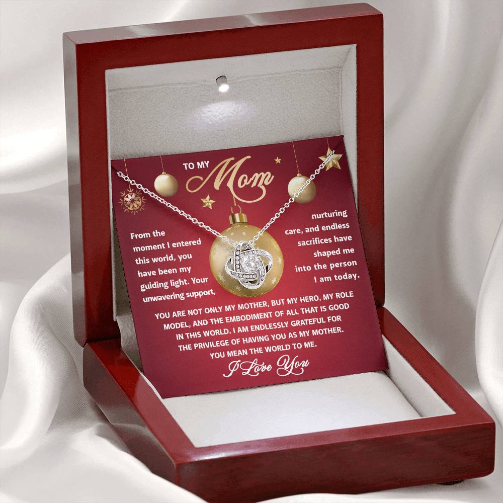 To My Mom - Role Model - Love Knot Necklace