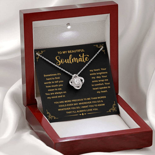 Soulmate  - On My Mind - Love Knot Necklace