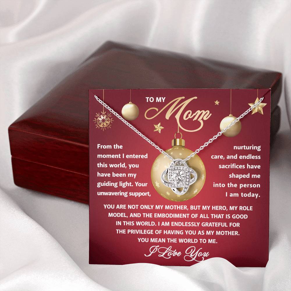 To My Mom - Role Model - Love Knot Necklace