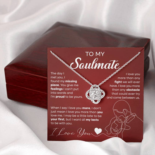 Soulmate - Missing Piece - Love Knot Necklace