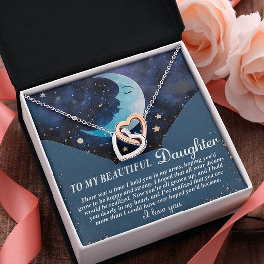 "More Than I Hoped For" Interlocking Hearts Necklace