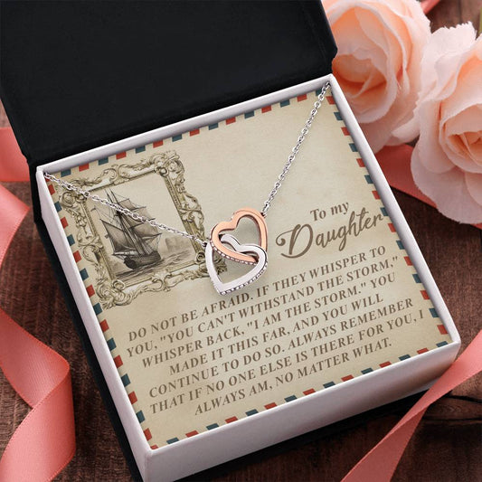 "I Am the Storm" Interlocking Hearts Necklace