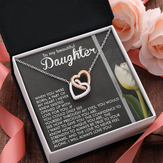 "Through My Eyes" Interlocking Hearts Necklace