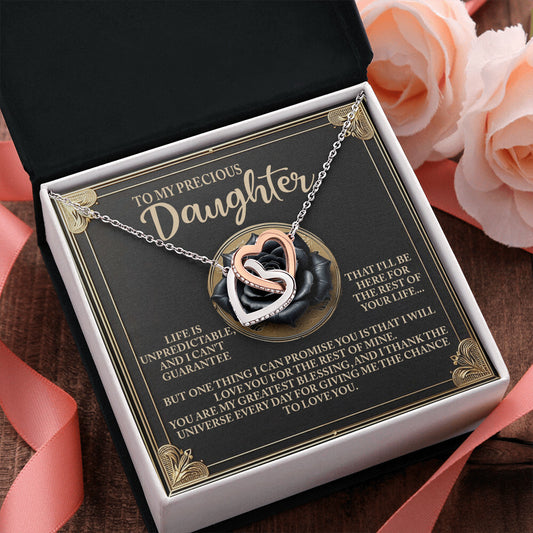 "My Greatest Blessing" Interlocking Hearts Necklace