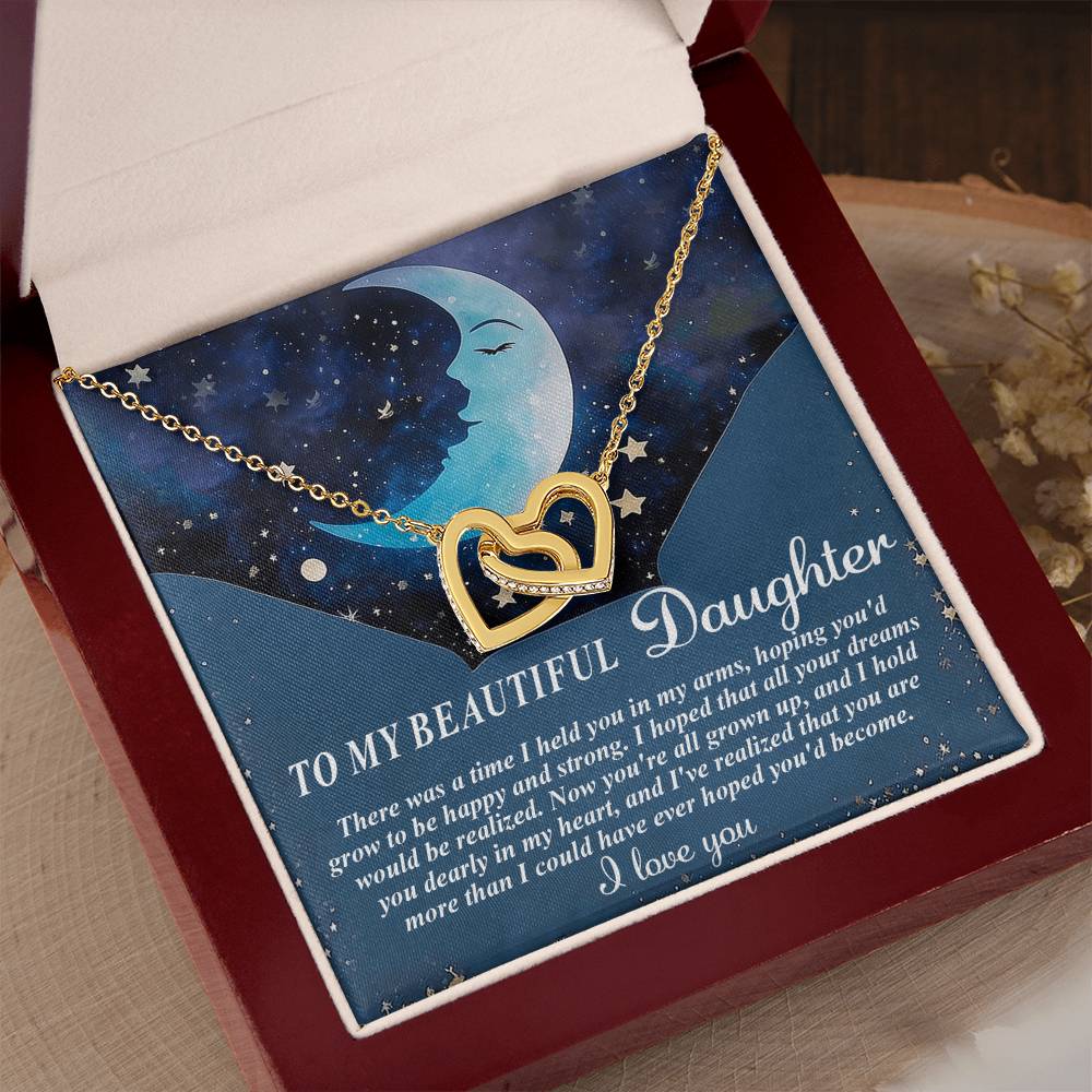 "More Than I Hoped For" Interlocking Hearts Necklace