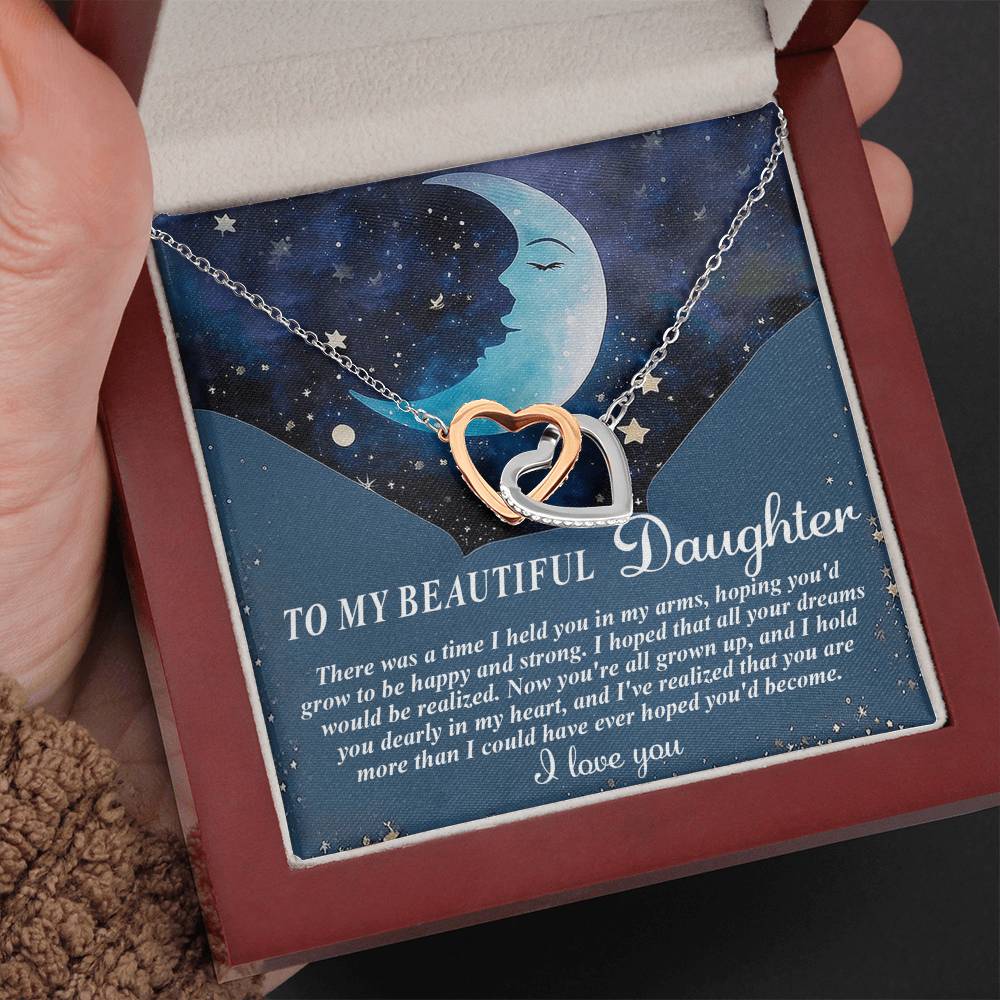 "More Than I Hoped For" Interlocking Hearts Necklace