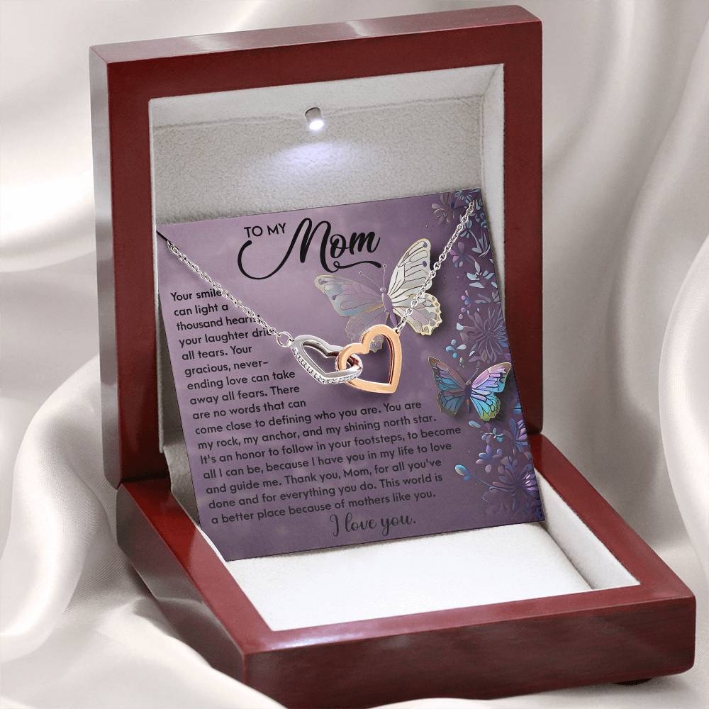 "Guided by Your Love" – Butterfly-Inspired Heart Necklace