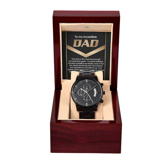Dad-Most Precious Gift-Metal Chronograph Watch (3)