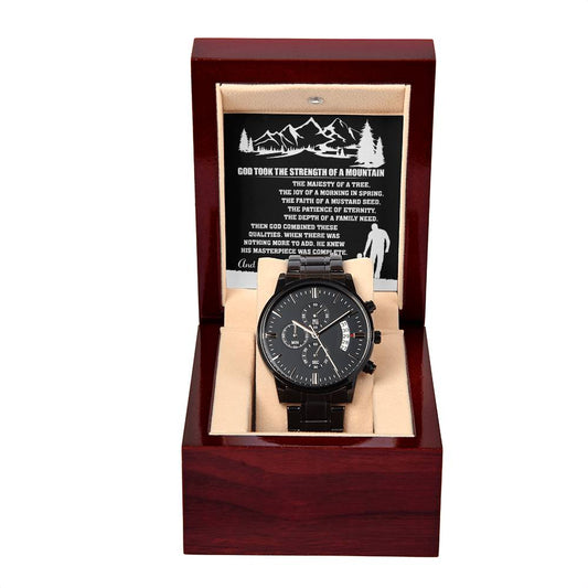 Dad-Called It Dad-Metal Chronograph Watch
