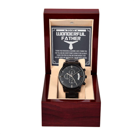 Dad-My Best Friend-Metal Chronograph Watch
