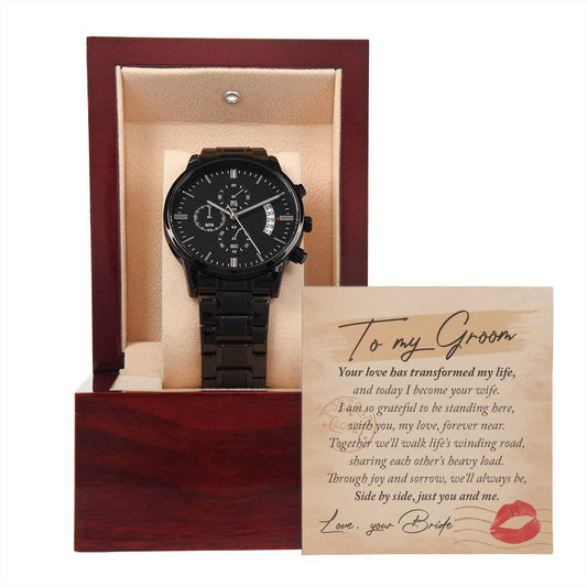 Groom - You And Me - Metal Chronograph Watch