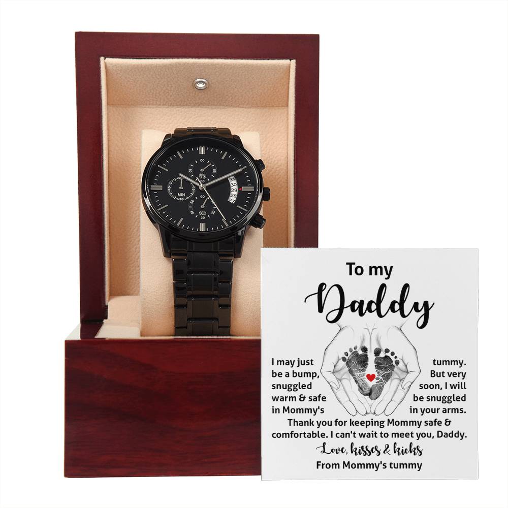 Dad-In Your Arms-Metal Chronograph Watch
