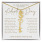 To Our Daughter On Your Adoption Day - Flower Name Necklace