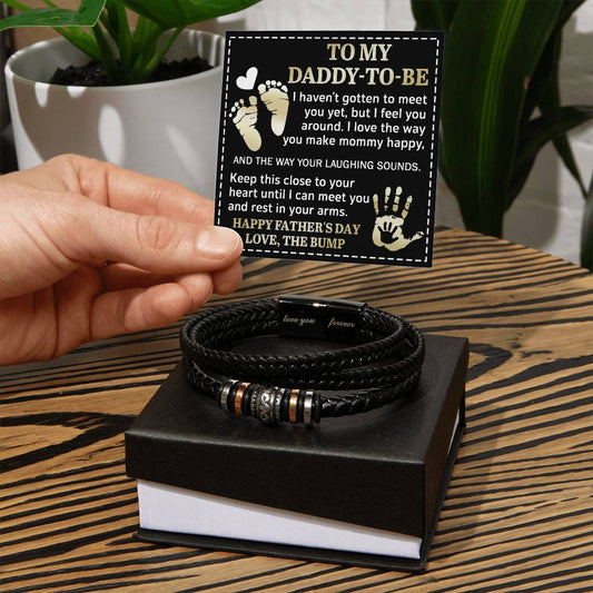 "To My Daddy-to-Be" – First Father’s Day Bracelet