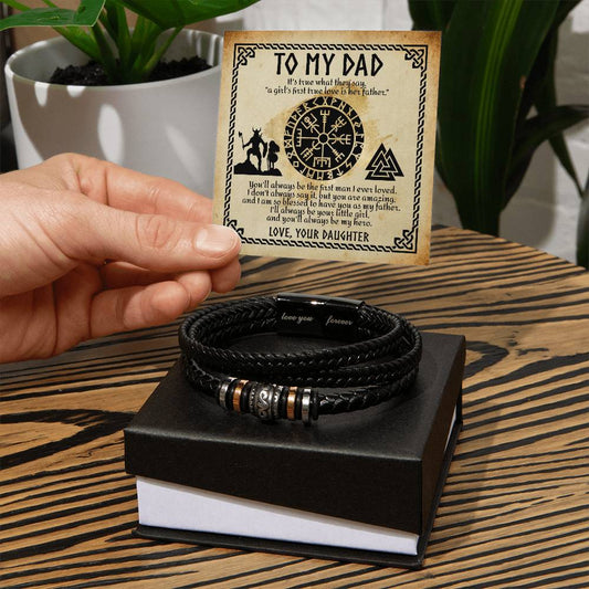 "To My Dad, My First Love" – Viking-Inspired Bracelet