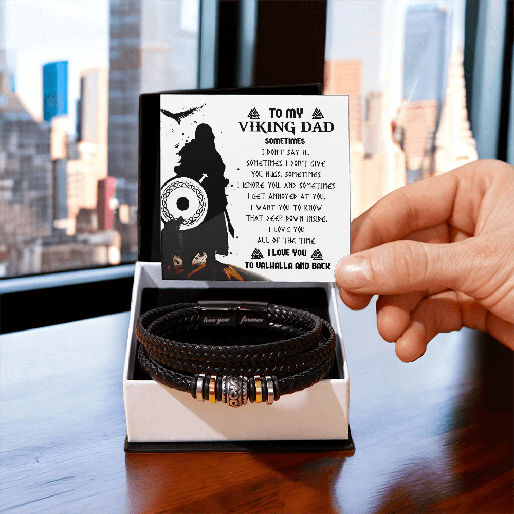 "To My Viking Dad" – Love You Forever Bracelet