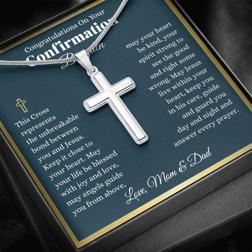 Personalized Confirmation Cross Necklace