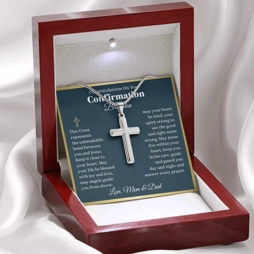Personalized Confirmation Cross Necklace