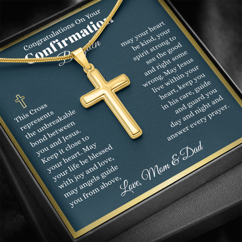 Personalized Confirmation Cross Necklace