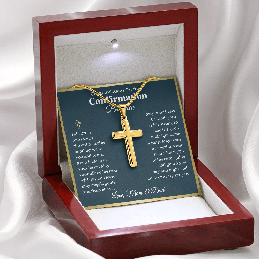 Personalized Confirmation Cross Necklace