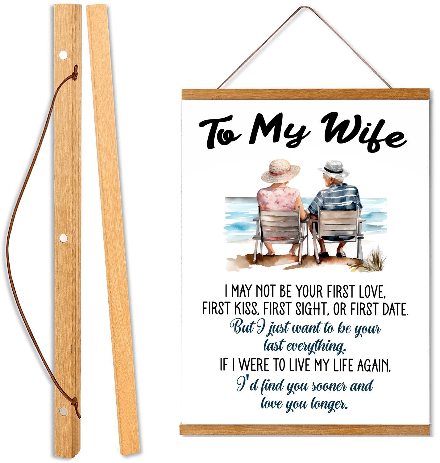 To My Wife - Your Last Everything - Hanging Canvas V1