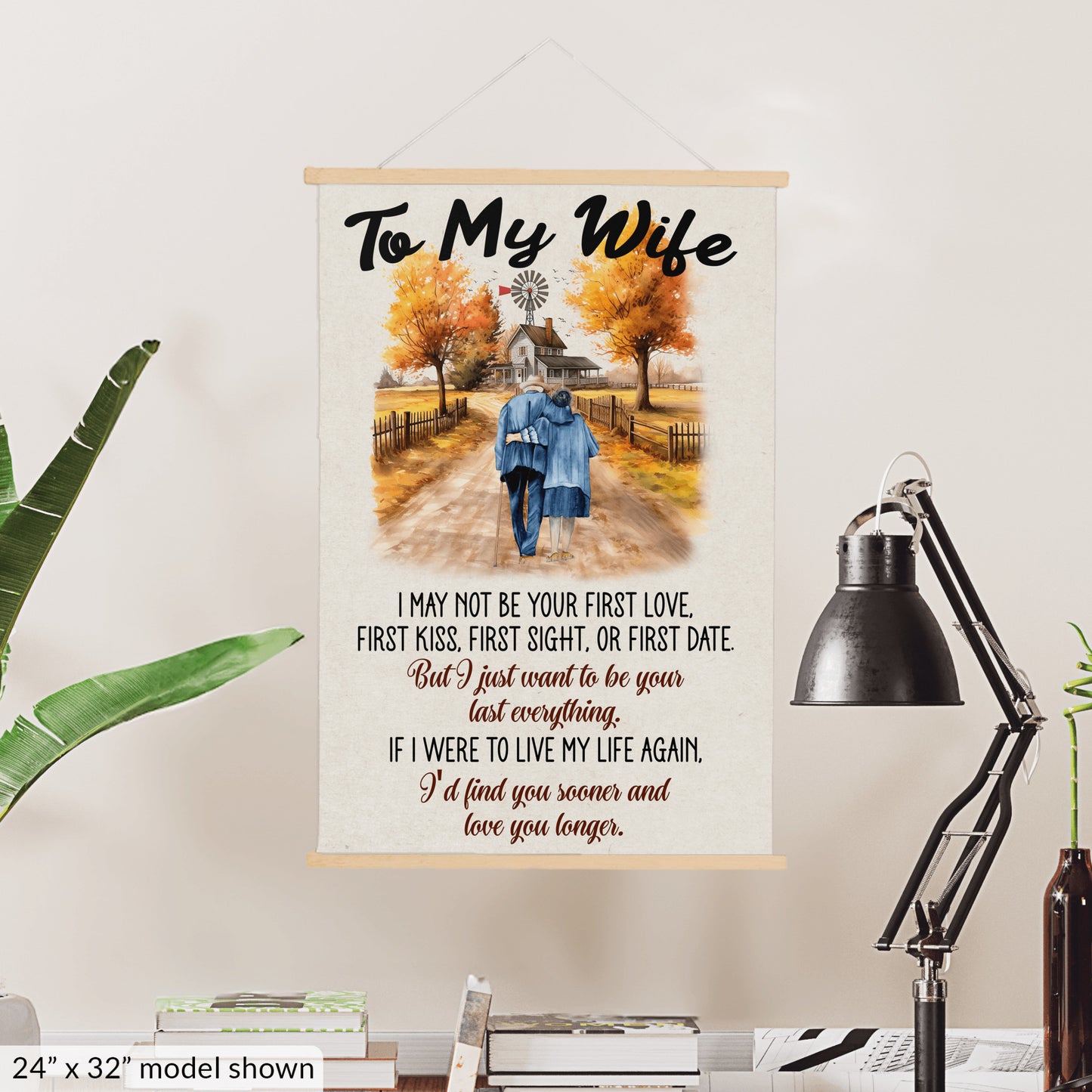To My Wife - Your Last Everything - Hanging Canvas V2