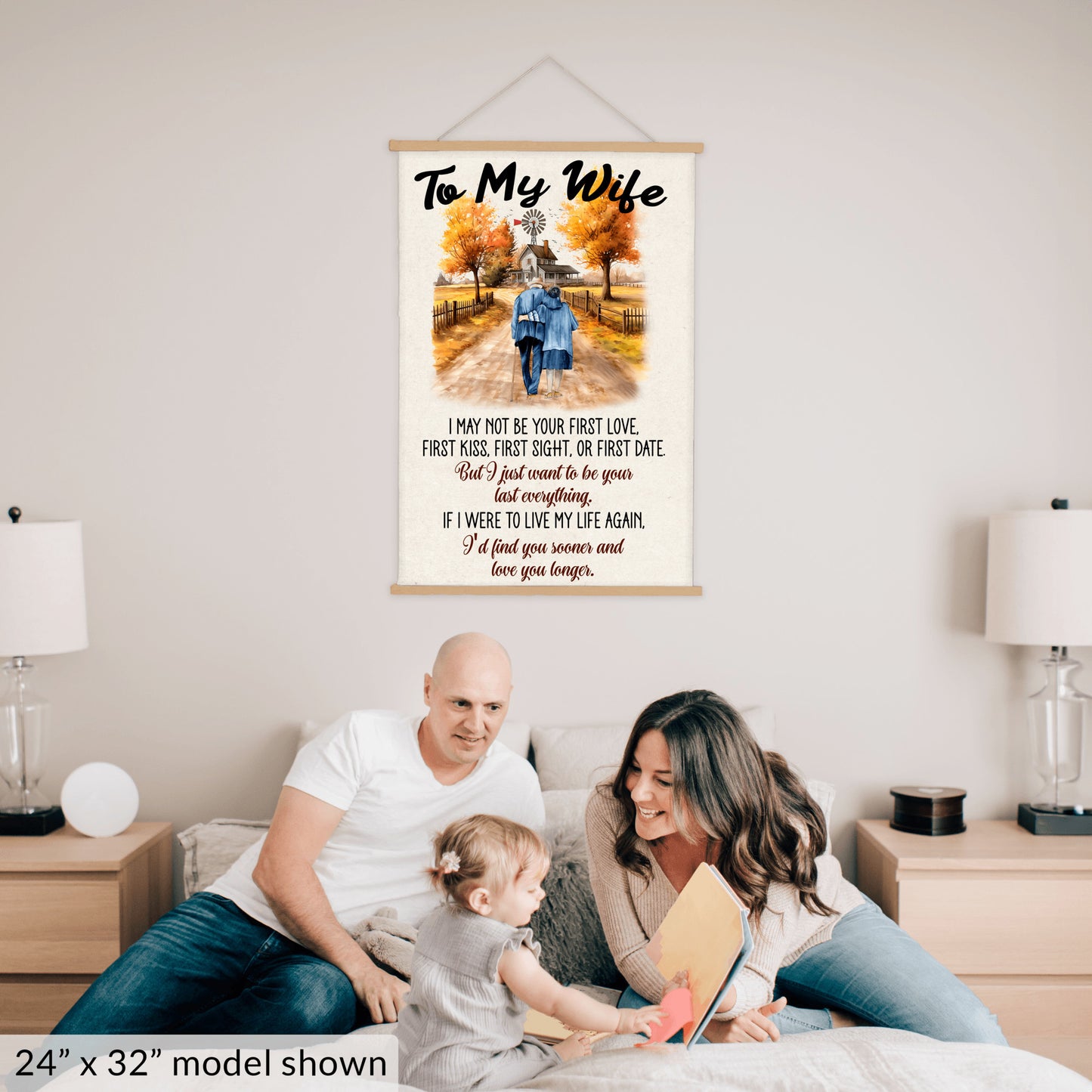 To My Wife - Your Last Everything - Hanging Canvas V2