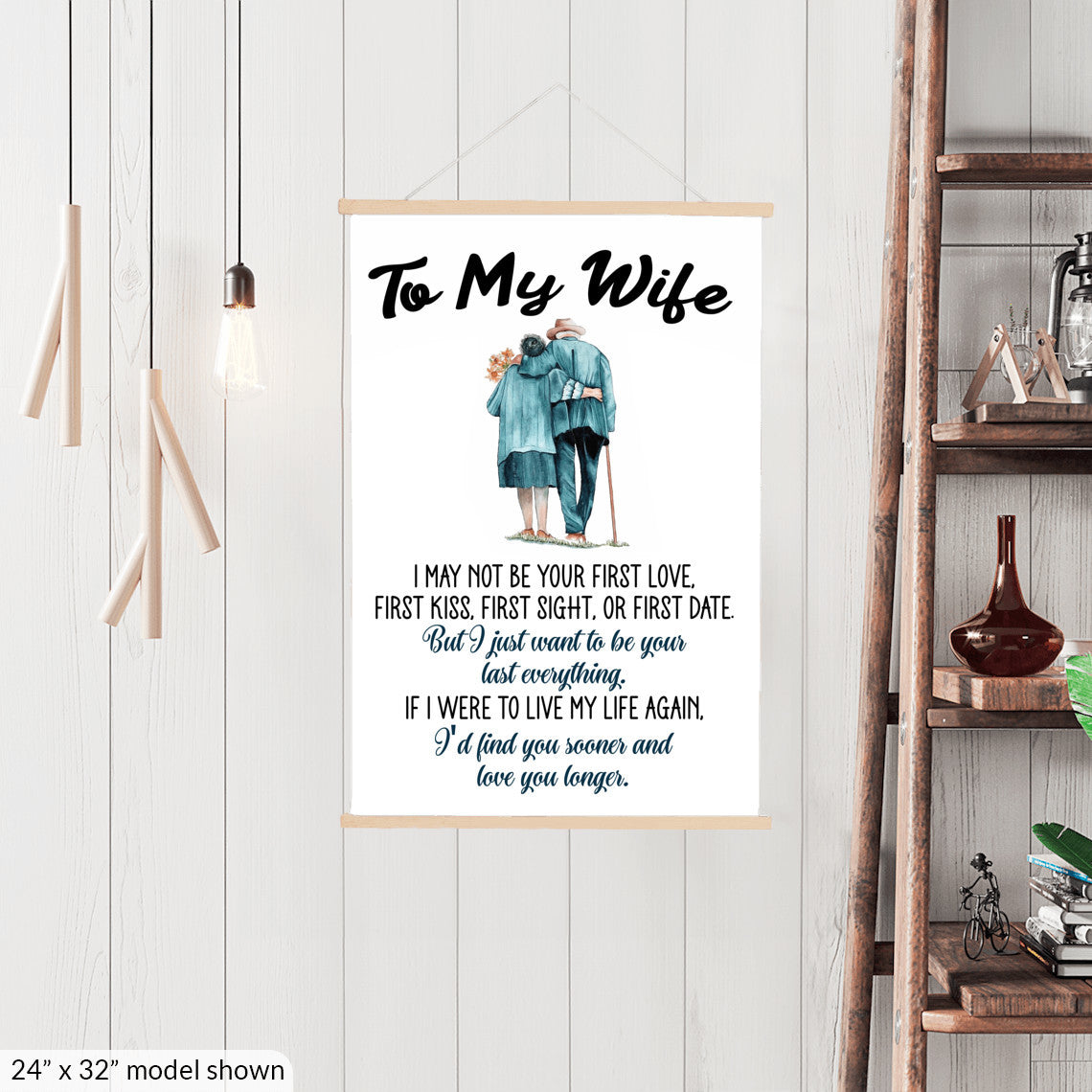 To My Wife - Your Last Everything - Hanging Canvas V3