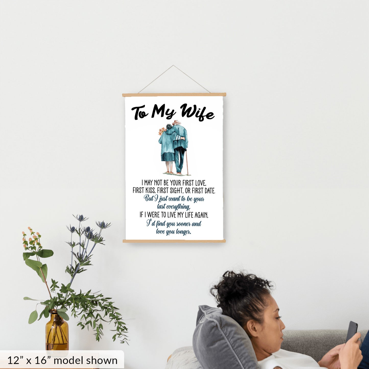 To My Wife - Your Last Everything - Hanging Canvas V3