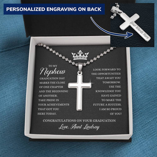 To My Nephew Graduation - Ball Chain Necklace