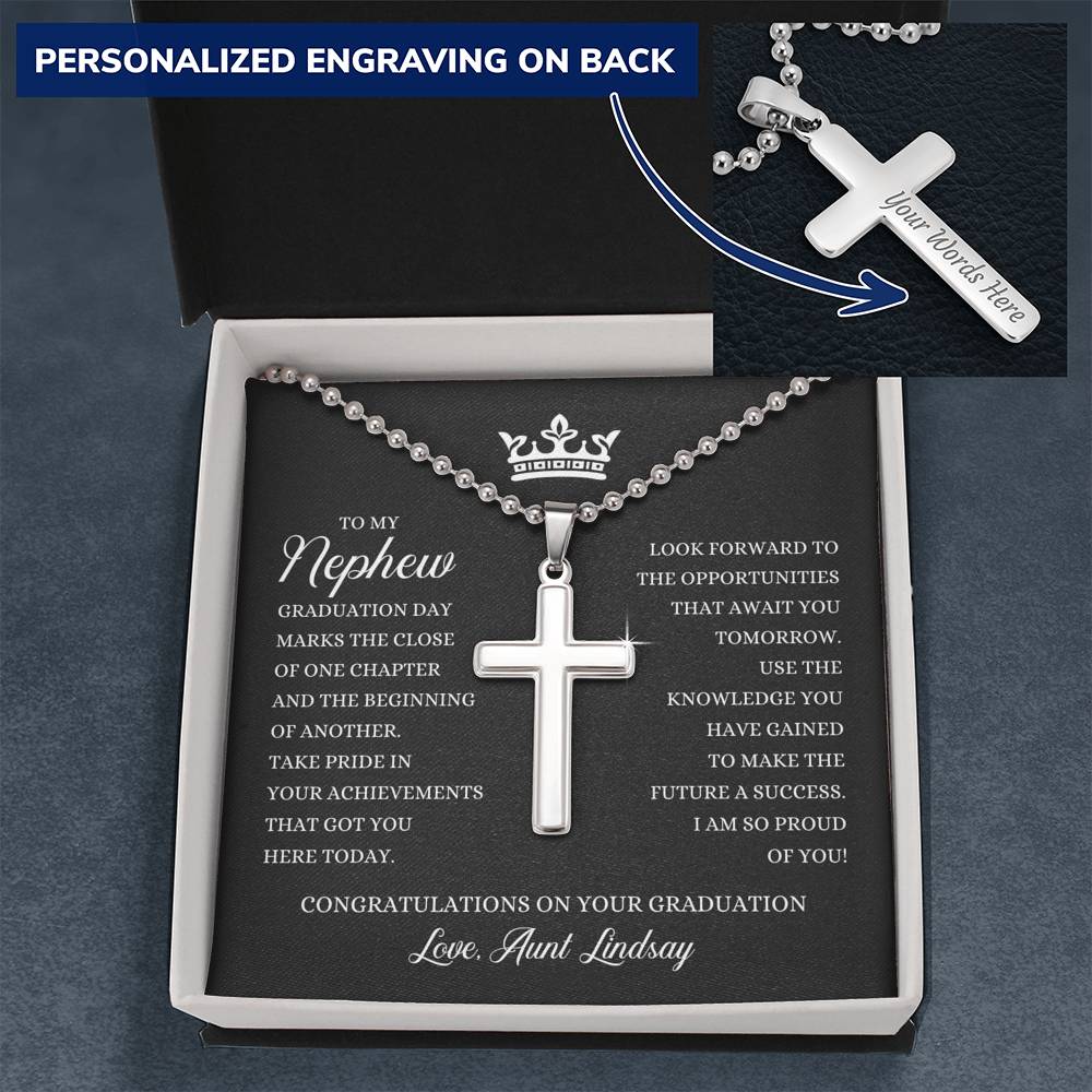 To My Nephew Graduation - Ball Chain Necklace