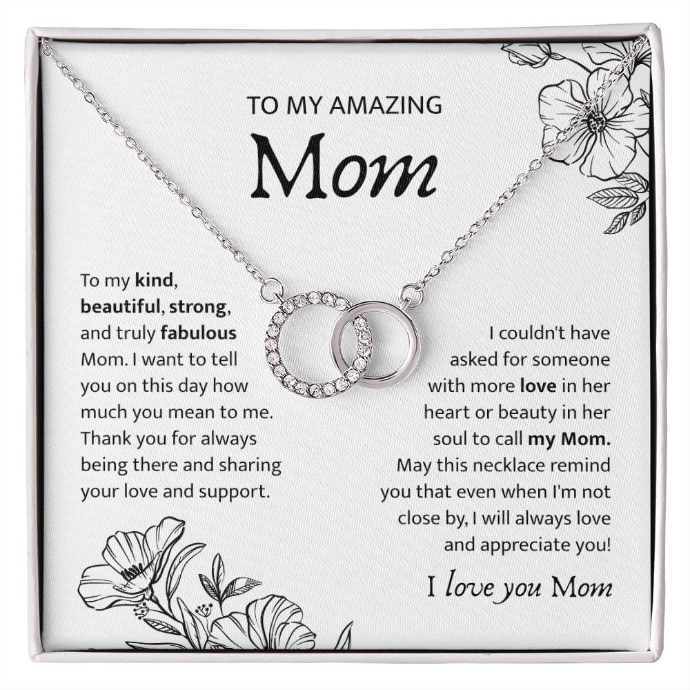 To My Amazing Mom - Joined Circle Necklace - Az001