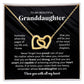 To My Beautiful Granddaughter - Interlocking Heart Necklace