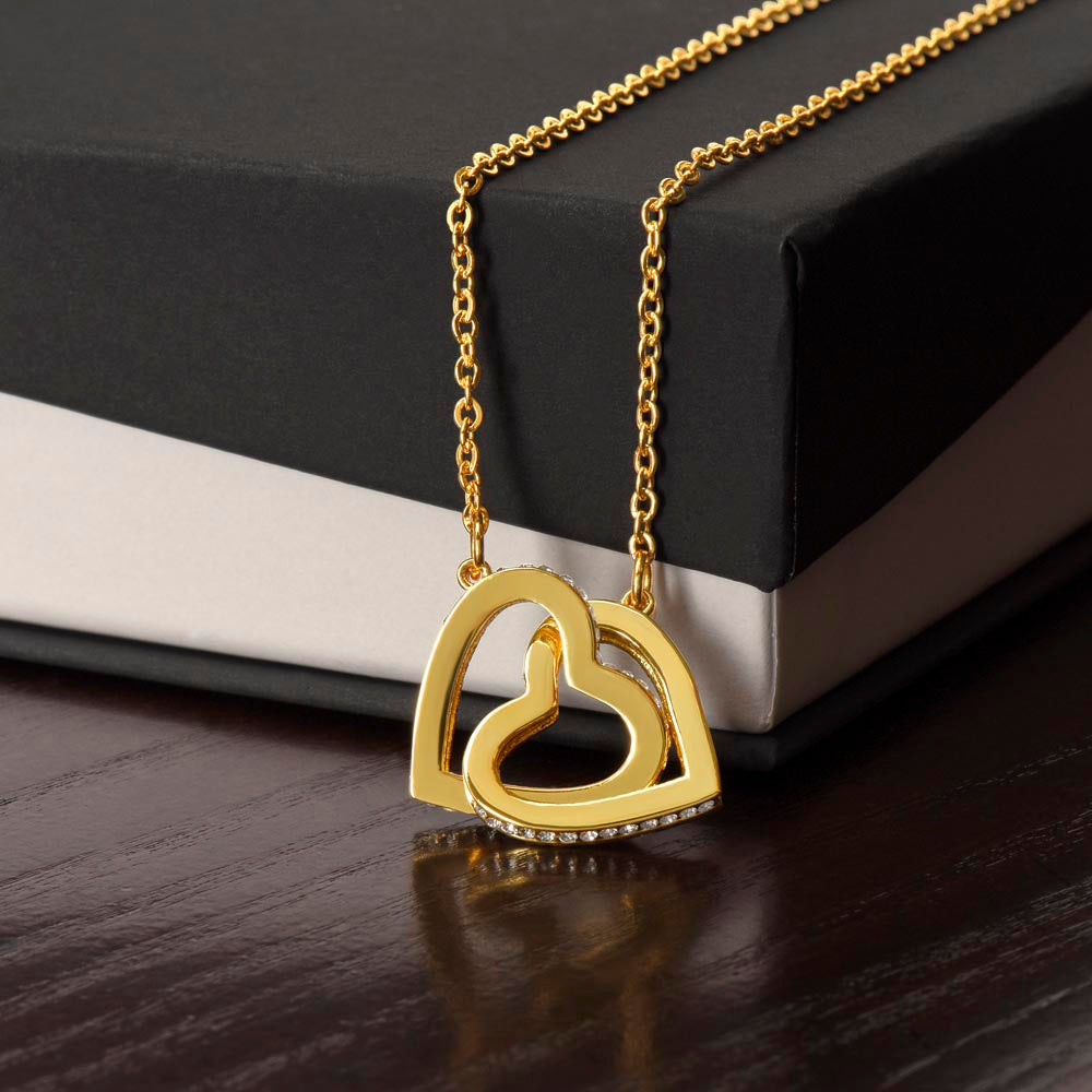 In Loving Memory Of Your Mother - Interlocking Heart Necklace