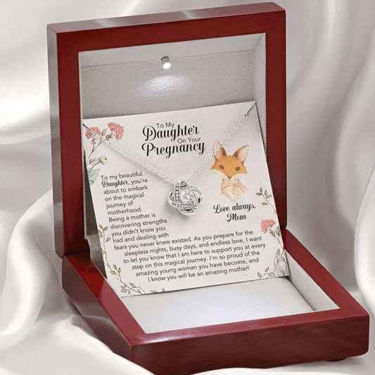 To My Daughter On Your Pregnancy Necklace
